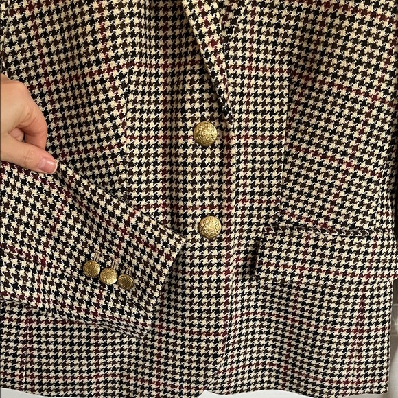 J. Crew Women's Houndstooth Schoolboy Blazer - Picture 4 of 9